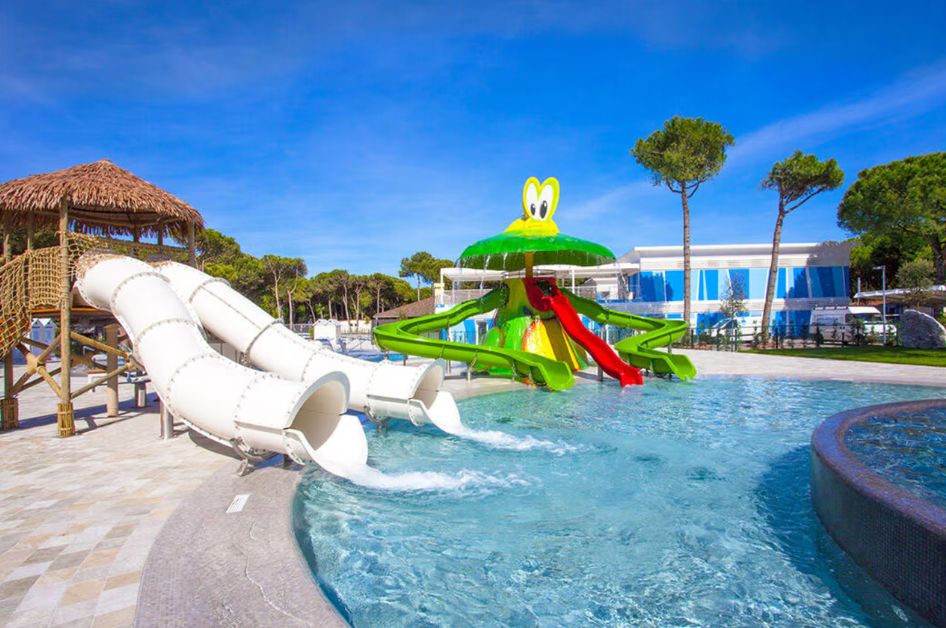 Enjoy the beautiful setting of Cavallino Campsite and the fab water slides!