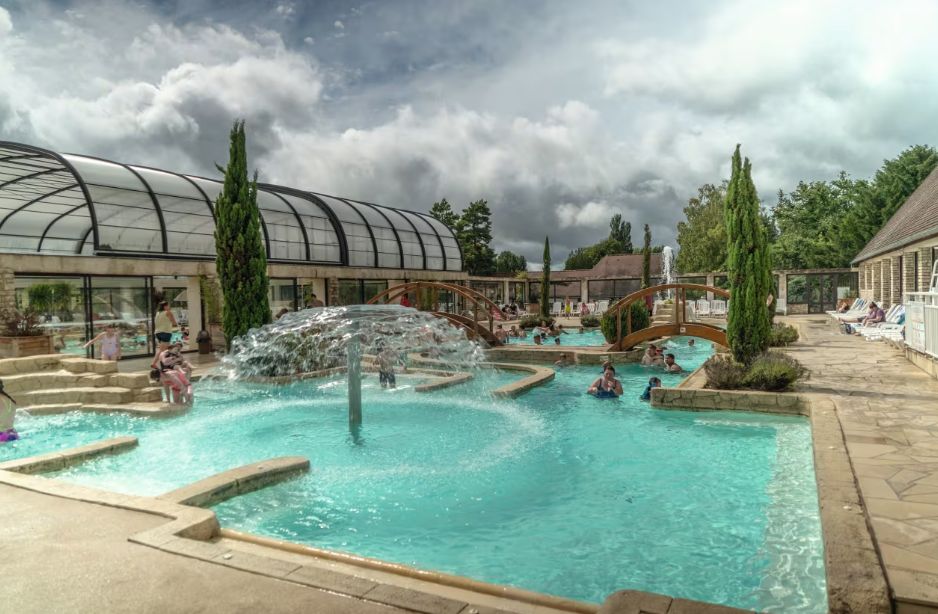 La Croix du Vieux Pont has indoor and outdoor pools so you're covered whether it's sunny or not