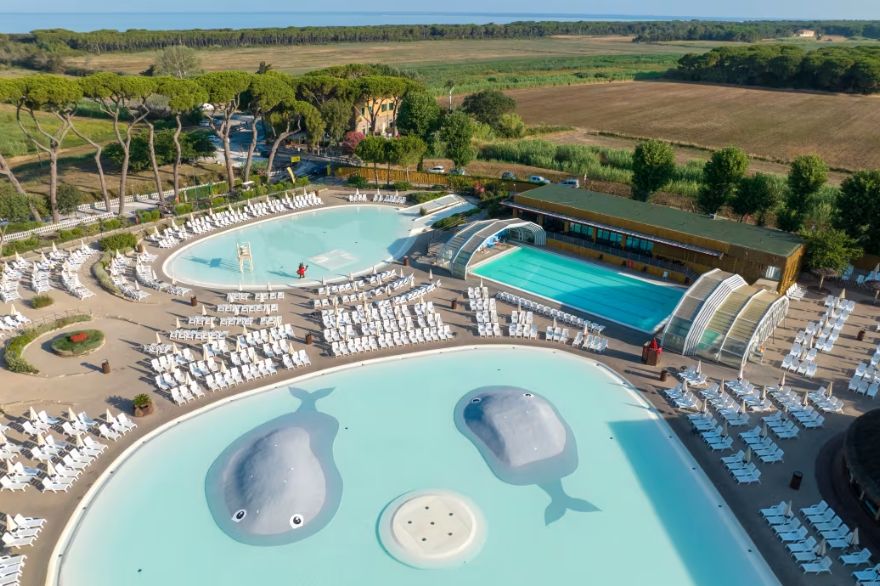 Park Albatros has pools for all ages and an idylic setting.